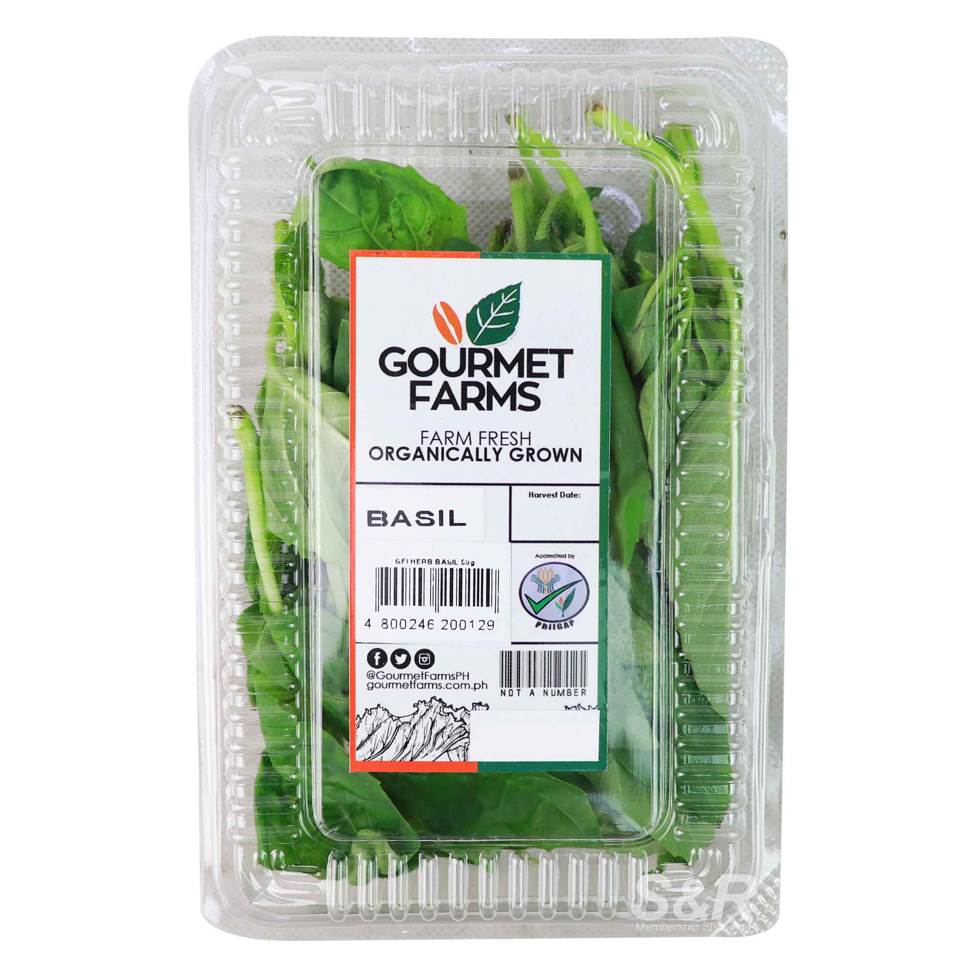 Gourmet Farms Basil 50g Gourmet Farms Basil 50g